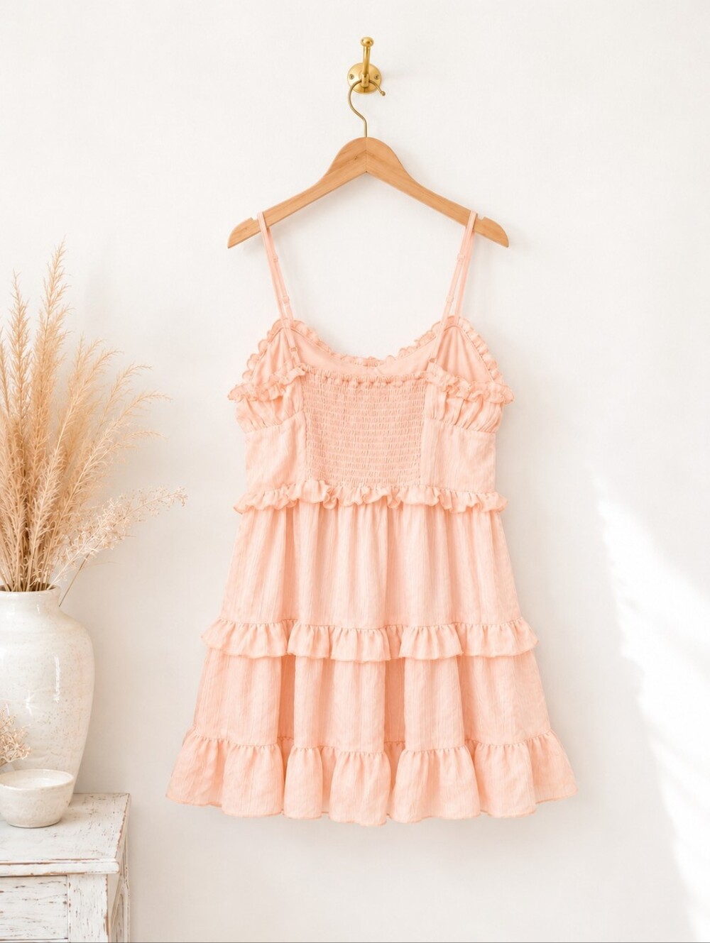 Wild Fable Peach Babydoll Dress Size XL Cottagecore Angelcore Romantic Feminine - Picture 6 of 7